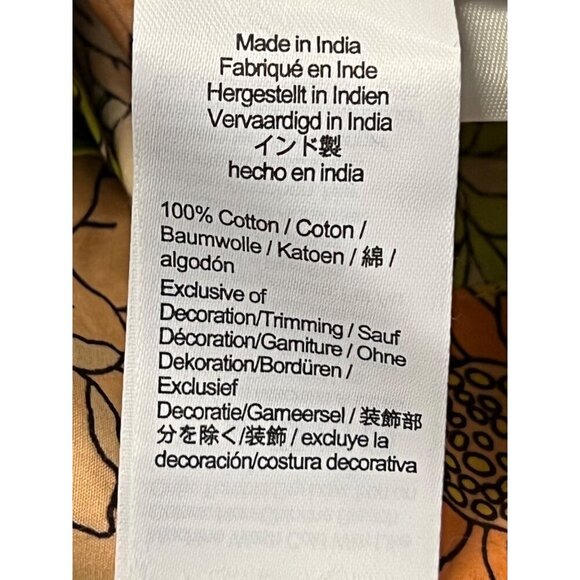 J.Crew Womens Floral Print Peplum Top Long Sleeve Square Neck Cotton Size 2 New - Picture 8 of 9